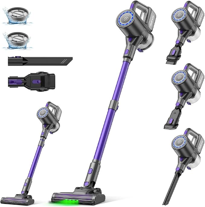 Cordless Vacuum Cleaner, 40KPA/35Mins, Lightweight Stick Vacuum Self-Standing by Suirviz