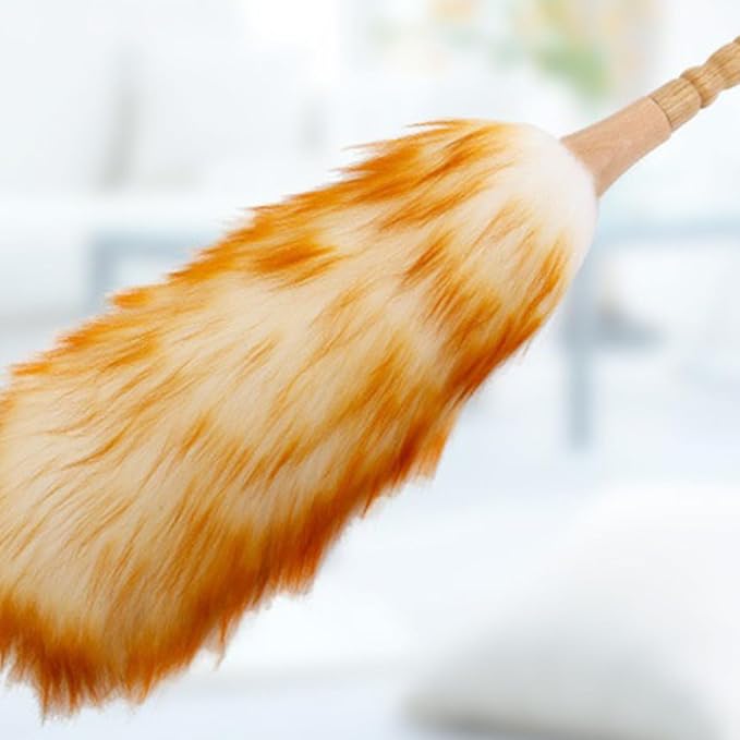 Operitacx Electrostatic Dusting Brush Wool Duster Static Cleaner - Image 5