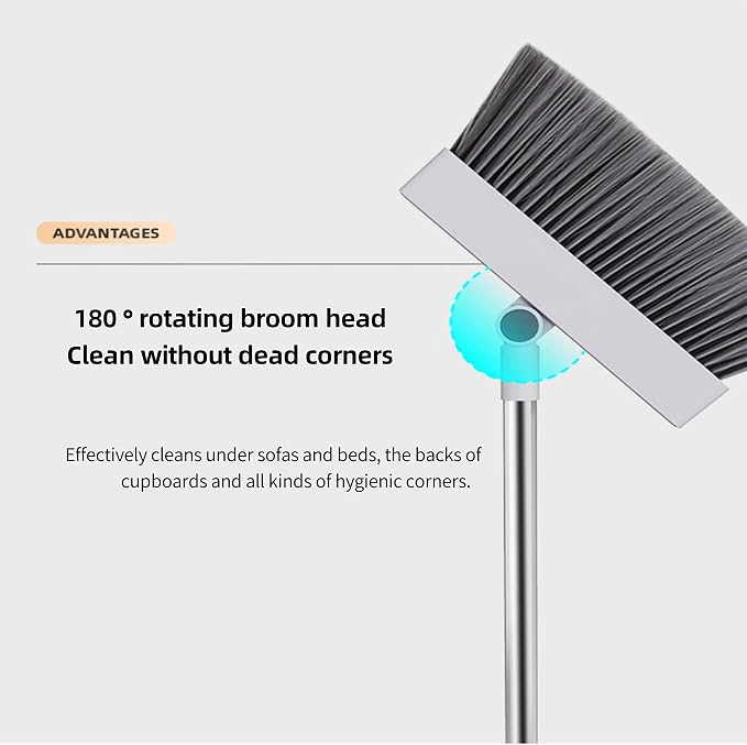 SDSM Broom with Dustpan Combo Set, 4 in 1 Multifunctional Broom and Dustpan - Image 3