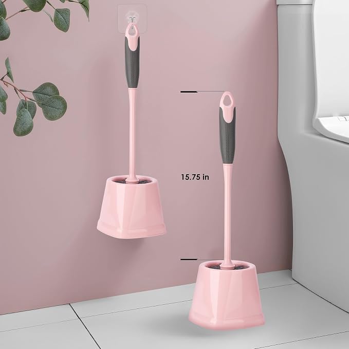 Toilet Brush, 2 Pack Toilet Scrubber Brush and Holder Set Bathroom Accessories - Image 6