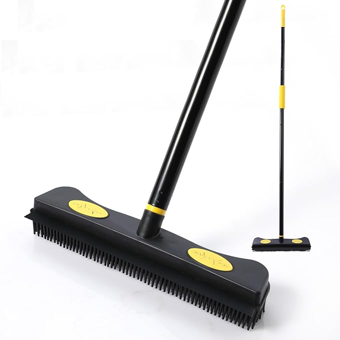 Yocada Pet Hair Removal Rubber Broom 2 in 1 Floor Brush by Yocada