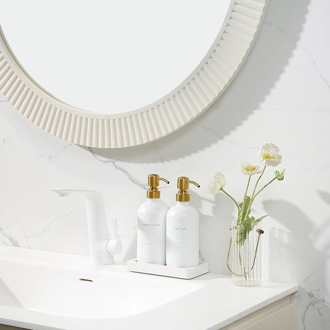 Gold Soap Dispenser Bathroom Set, Hand and Lotion Dispenser - Image 5