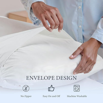 Waterproof Mattress Protector 2 Pillowcase 20''x28'', King Mattress Pad, Deep Stretchable Pocket Bed Cover, Machine Washable Soft Breathable Noiseless Mattress Protection
