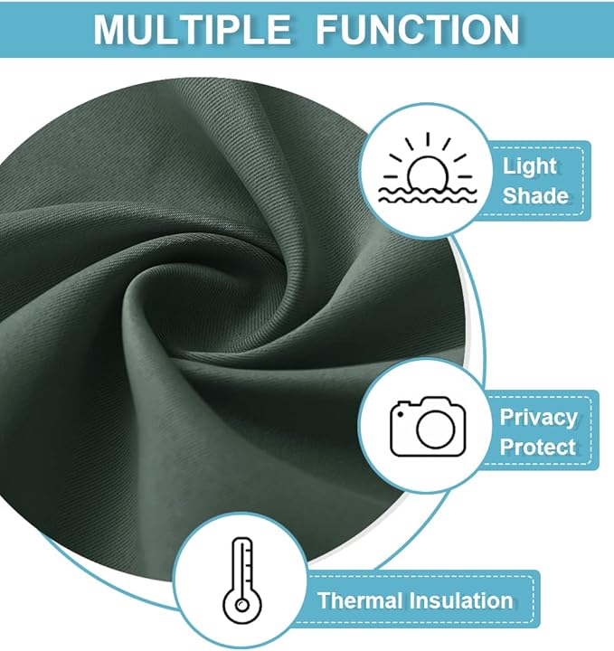 RYB HOME Small Curtains for Door Windows - Image 5