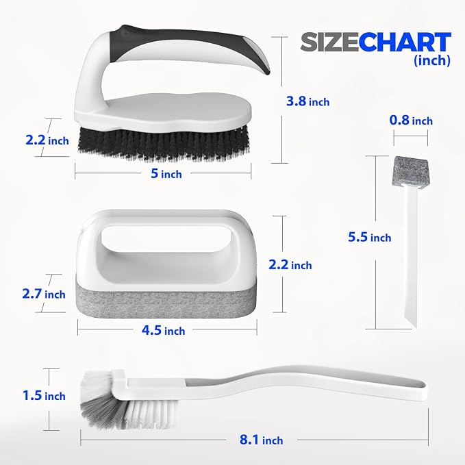 Holikme Deep Cleaning Brush Set, Scrub Pads - Image 6