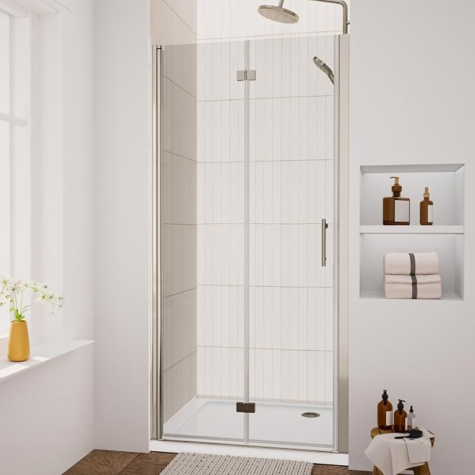 Royal Guard Bifold Shower Door, Pivot Swing Shower Door, Chrome Finish - Image 3
