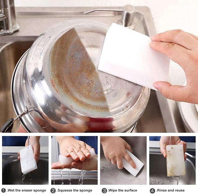 SmilePowo 10 Pack Magic Cleaning Sponges Eraser, Household Cleaning Sponge - Image 6