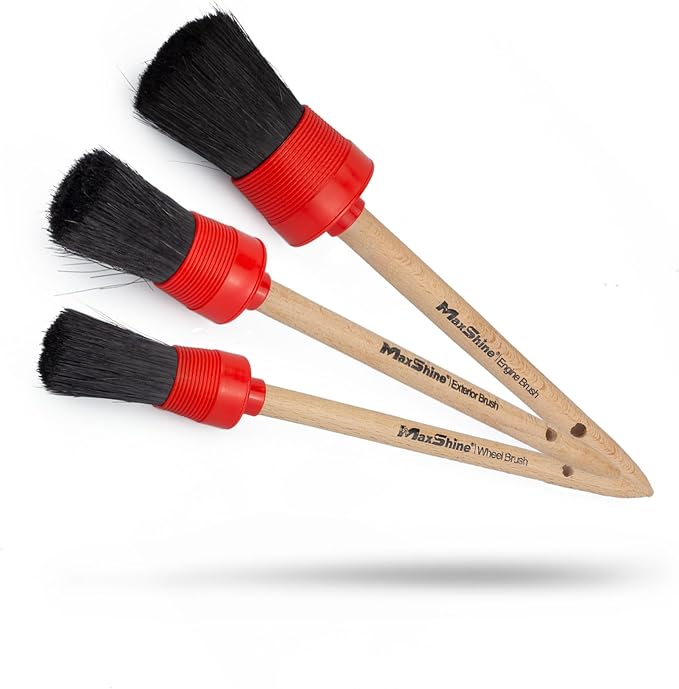 Maxshine Detailing Brushes Set – Brush Width: 0.8", 1.8" – Scratch-Free Soft by Maxshine