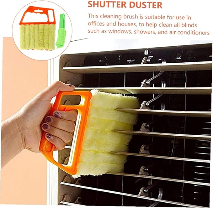 2pcs Handheld Blinds Cleaning Brush Set, 7-Finger and 3-Finger Window Shutter - Image 4