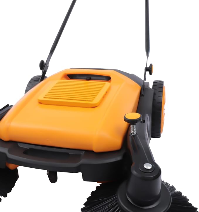 Industrial Floor Sweeper Machine 41" Hand Push Broom Large Area Outdoor - Image 6