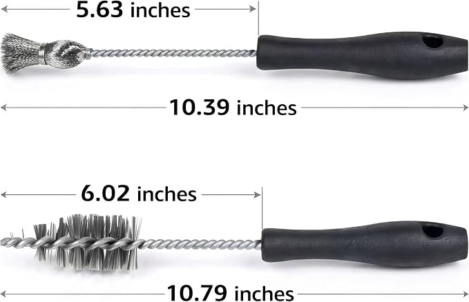 2PC Injector Sleeve Cup Bore Seat Cleaning Brush Fit - Image 2