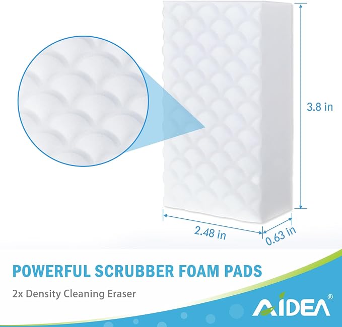 AIDEA Magic Sponges Cleaning Eraser, 2X Density Stronger Sponge - Image 2