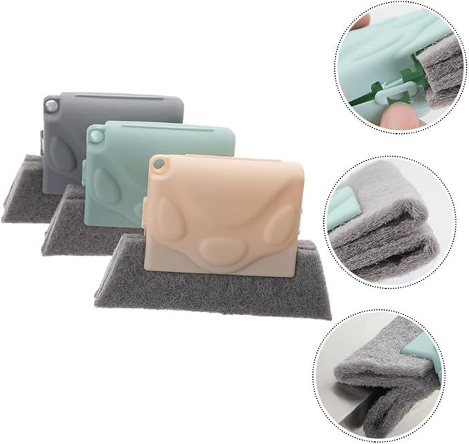 Yardwe 3pcs Window Groove Cleaning Brushes Household Gap Slot Scrubbers - Image 6