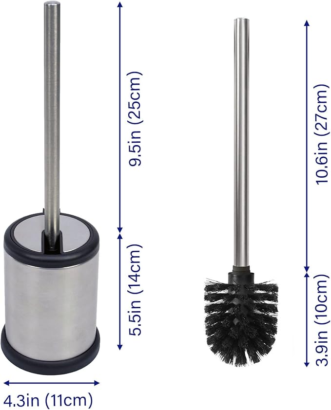 Casaphoria Stainless Steel Toilet Bowl Brush and Holder set - Image 5