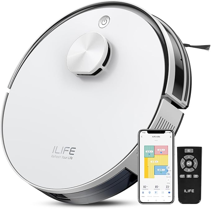 ILIFE A30s Robot Vacuum Cleaner, 10000Pa Max Suction Power by ILIFE