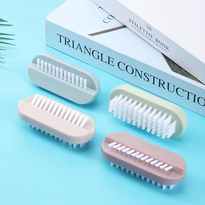 4 Pack Nail Brush for Cleaning Fingernails, Two Sided Fingernail Scrub Brush - Image 7