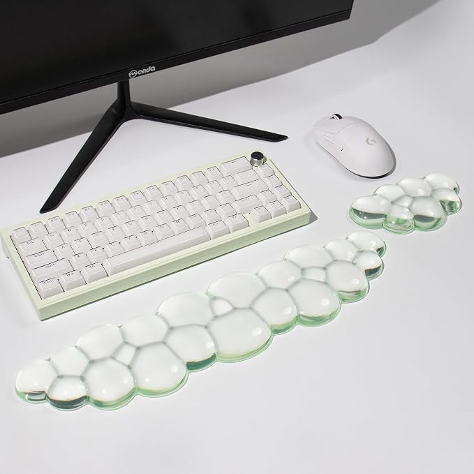 Clear Gel Wrist Rest for Keyboard and Mouse, Cute Ergonomic Silicone Wrist Rest - Image 4
