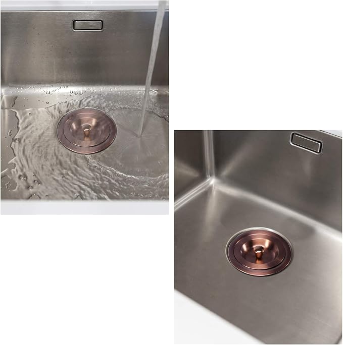 KONE 3/1-2 Inch Sink Drain Assembly Antique Copper Kitchen Sink Drain Kit - Image 7