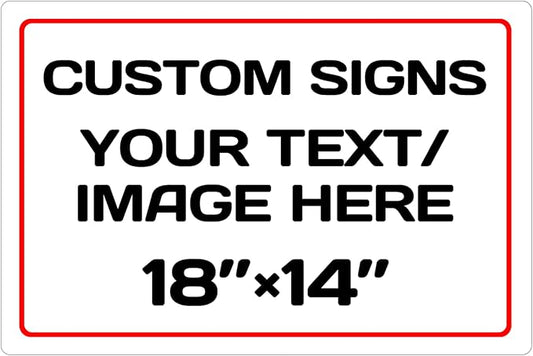 Personalized Aluminum Metal Signs by Repaly