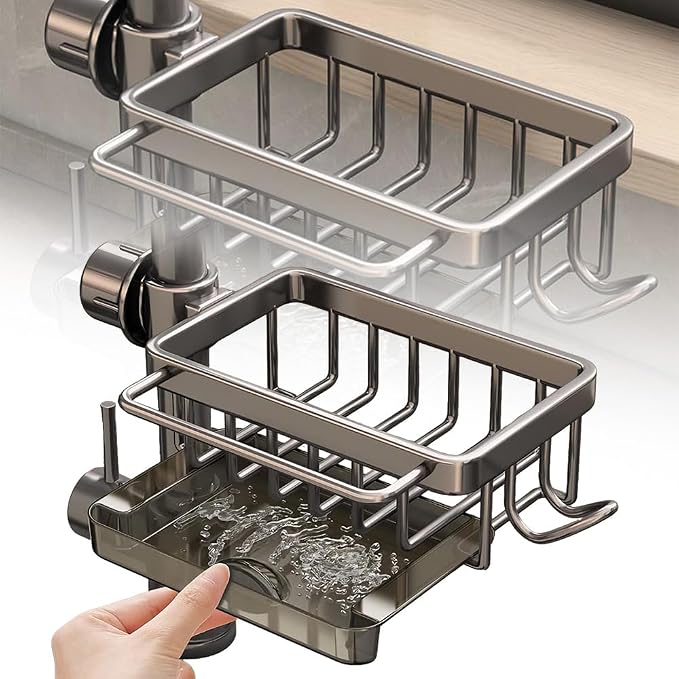 Sink Organizer Rack for Kitchen and Bathroom, 2024 New Kitchen Sink Faucet by Eadwe