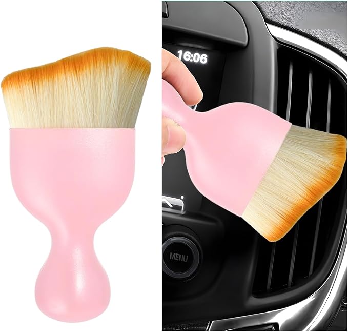 Car Interior Dust Brush, Soft Scratch Free Auto Detailing Brushes, Universal by Dickno