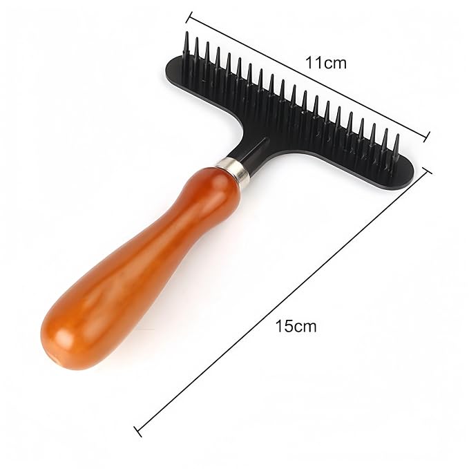 Carpet Rake, Portable Stainless Steel Handheld Carpet Rake Cleaning Grooming - Image 2