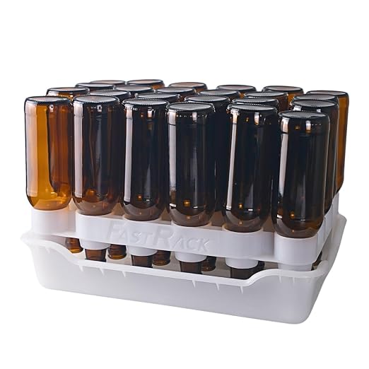 FASTFERMENT - 24-Bottle Drying Rack & Tray| Bottle Drying Tree Alternative | by FASTRACK