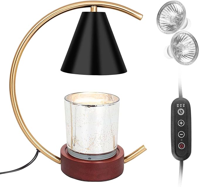 Candle Warmer Lamp with Timer and Dimmer, Electric Scented Wax Warmer by ABCIndus