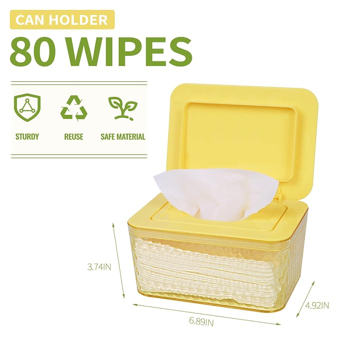Wipes Dispenser, One-Handed Operation Wipe Holder - Image 2