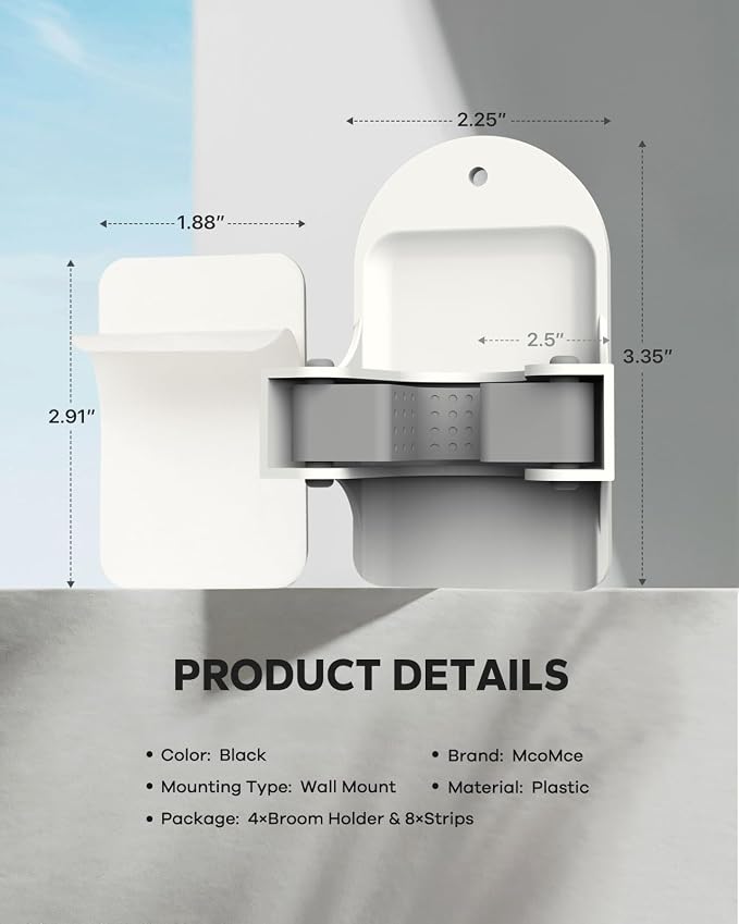 Plastic Broom Holder Wall Mount - Image 7
