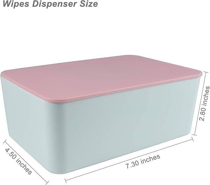 Diaper Wipes Dispenser, Tissue Storage Box Case, Wet Wipe Dispenser Holder - Image 2
