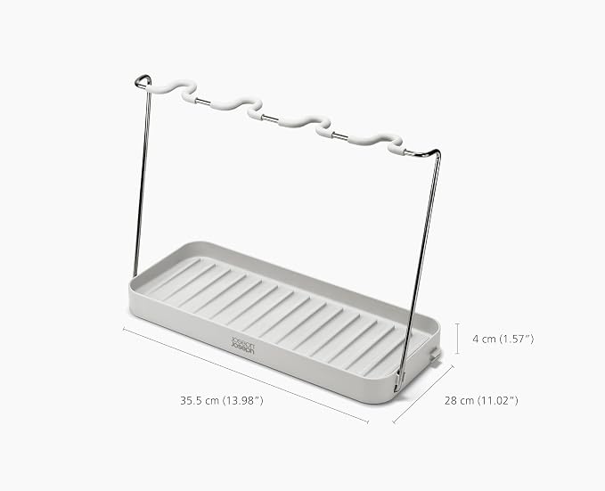 Joseph Joseph DrySmart Folding Stemmed Wine Glass Drying Rack, Space-Saving - Image 4