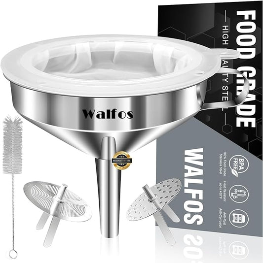 Stainless Steel Funnel, Walfos Kitchen Funnel by Walfos