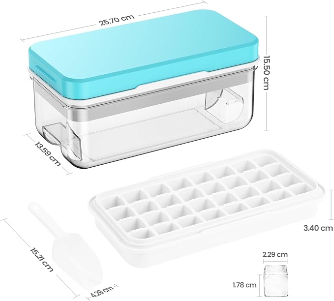 Ice Cube Tray with Lid and Bin, Ice Trays - Image 5