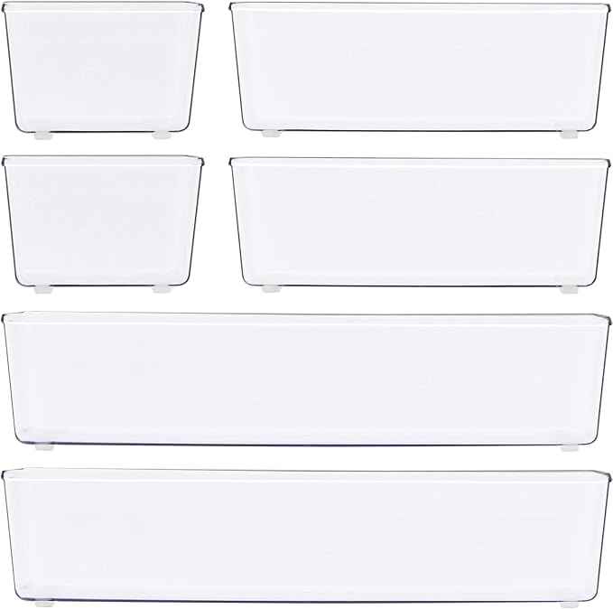 Simple Houseware Clear Drawer Organizer - Image 2