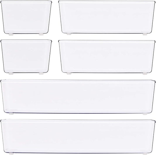 Simple Houseware Clear Drawer Organizer - Image 2