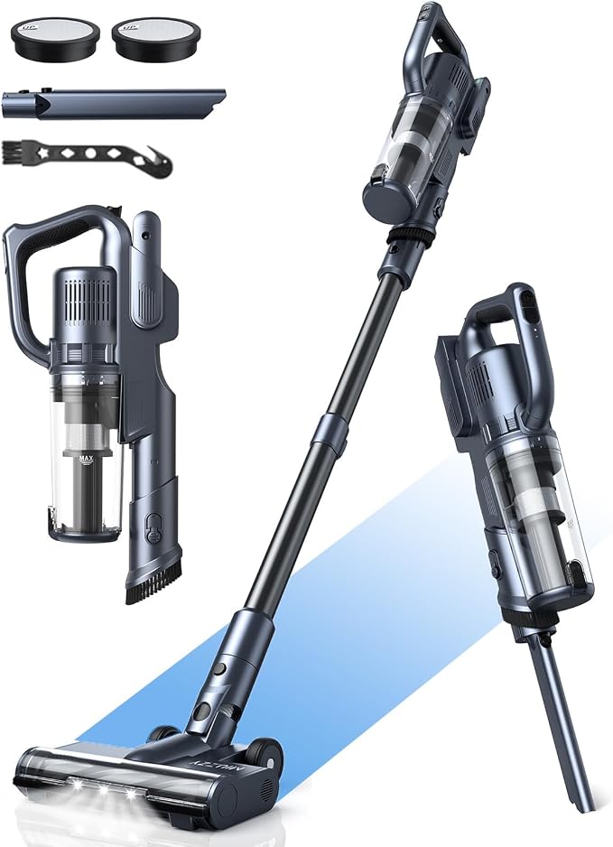 35, 000pa Cordless Vacuum Cleaner, Max 50 Minutes, Lightweight Cordless Cleaners by MIUZZYVacuumCleaner