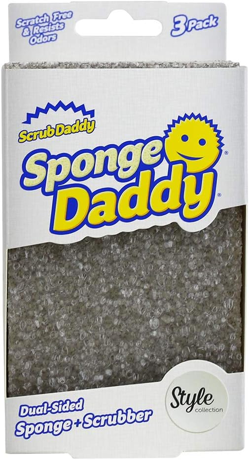 Scrub Daddy Sponge Daddy Style, Dual Sided Sponge Scrubber, Dish Sponges by ScrubDaddy