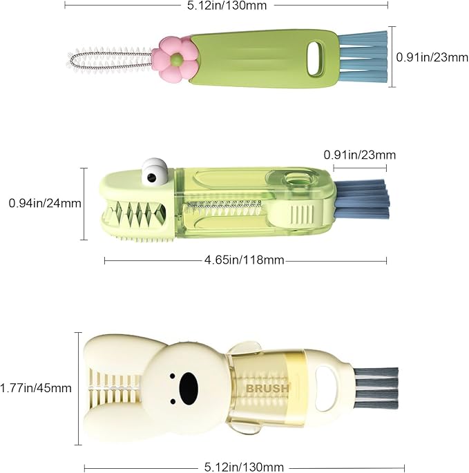 4 in 1 Cup Lid Cleaning Brush, 3 in 1 Bottle Brush, Cup Crevice Cleaning Tools - Image 7