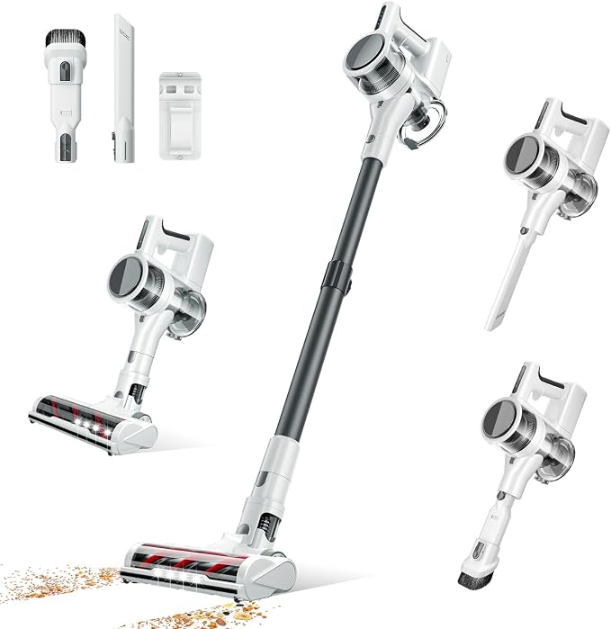 Cordless Vacuums, 000PRM Powerful Motor Vacuum Cleaner and 2200mAH Rechargeable by Unknown
