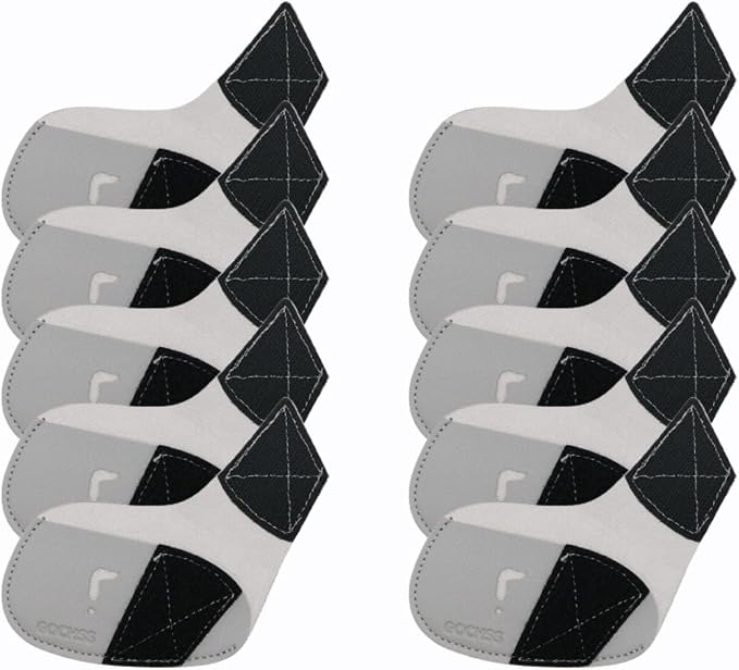 I Golf Iron Headcovers 10pcs PU Fit Both Right-Handed Clubs Golf Club Protector - Image 3