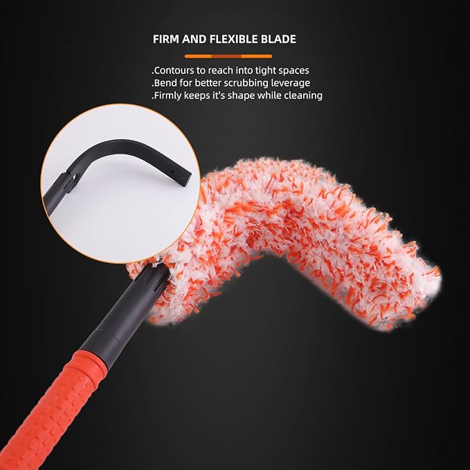 Microfiber Wheel Brush, SPTA Removable Car Wheel Cleaning Brush - Image 6