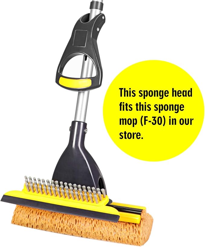 Yocada Sponge Mop Replacement Refill Head Home Commercial Use Tile Floor - Image 2