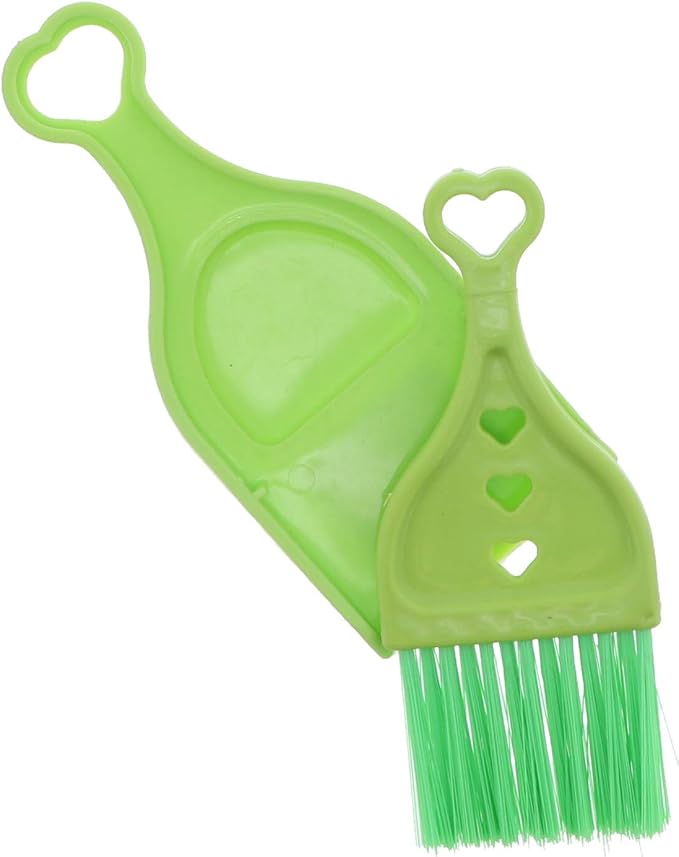 Green Mini Dustpan with Brush - Image 3