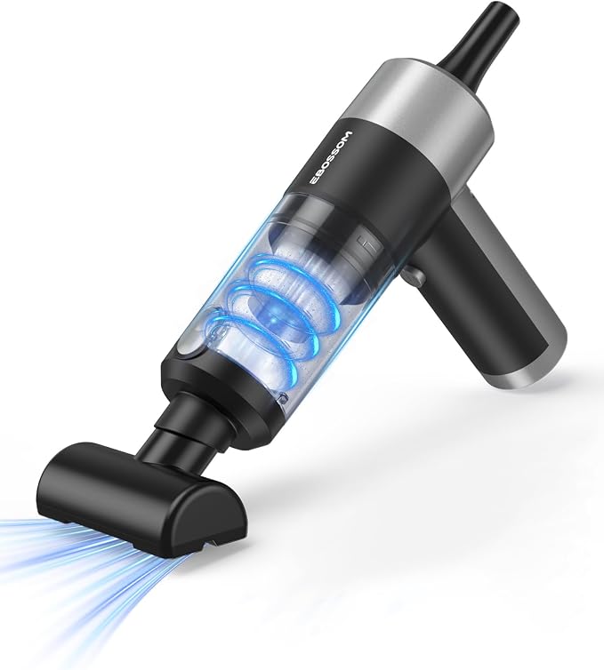 Mini Car Vacuum with 17000Pa High Power Suction, Portable Handheld Vacuum Blow by EBOSSOM