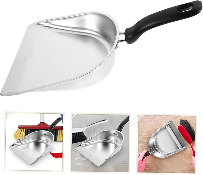 Stainless Steel Dustpan Metal Dust Pan Dustpan - Image 9