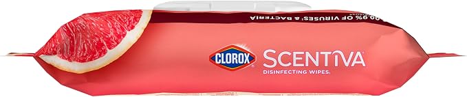 Clorox Scentiva Disinfecting Wipes, Grapefruit and Orange Blossom, 75 Ct. - Image 14