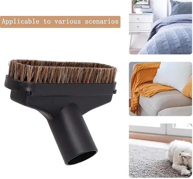 6Pack Round Soft Horse Hair Vacuum Brush Attachment - Image 3