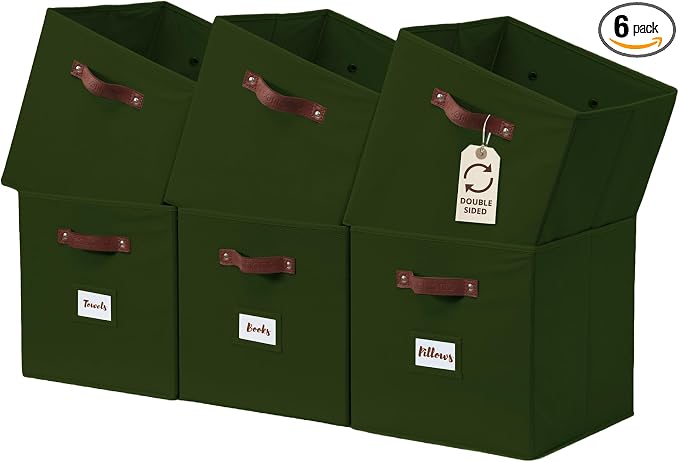 DECOMOMO Storage Cubes, Fabric Organizer Bins by DECOMOMO