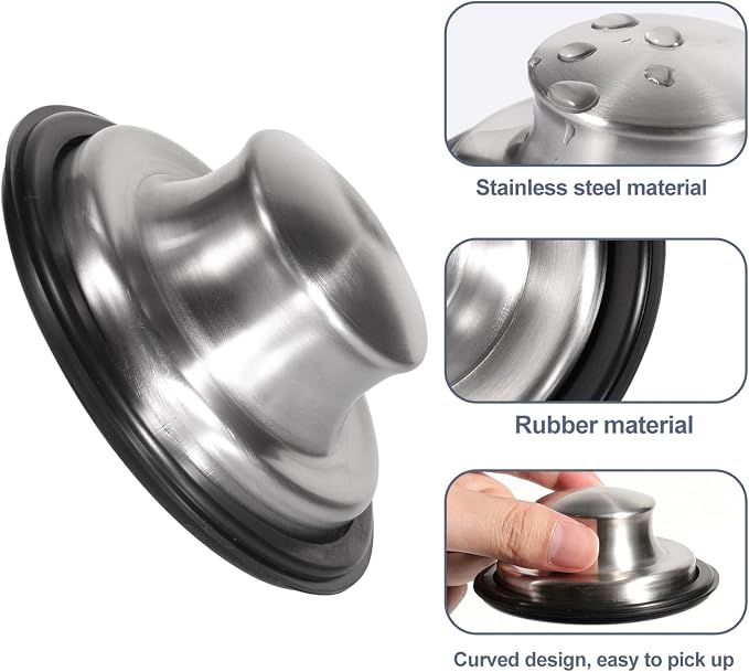 RQYEKDO Kitchen Sink Strainers Sink Stopper Kits, Stainless Steel Sink Drain - Image 4